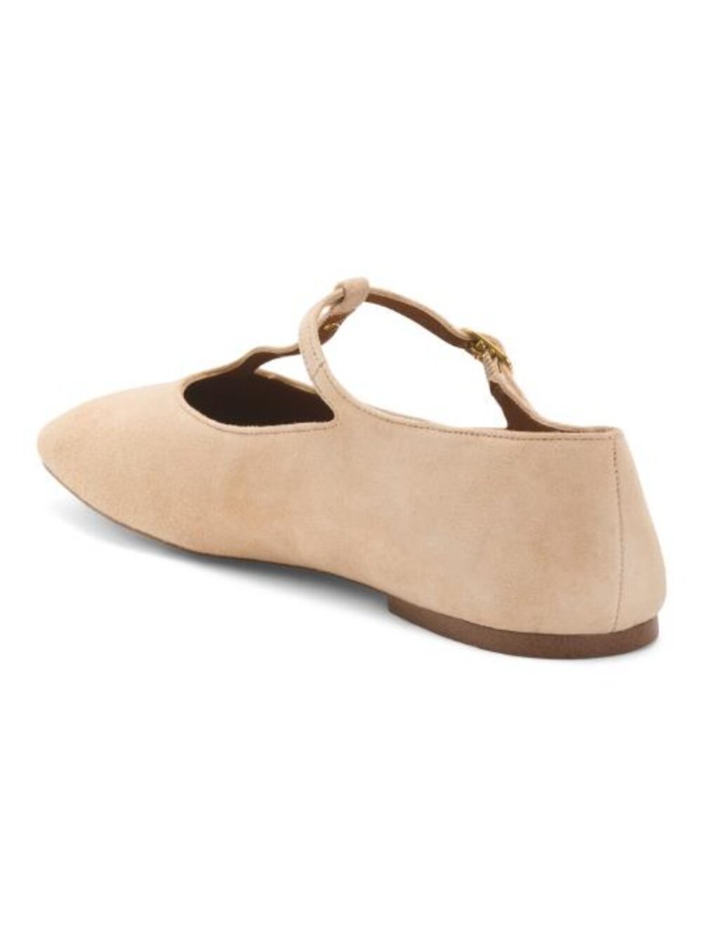 FRANCO SARTO Suede Marylee T-strap Mary Jane Flats - Picture 2 of 4